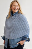 Lana Grossa PONCHO Cool Wool Big - Strikkeoppskrift (NO)