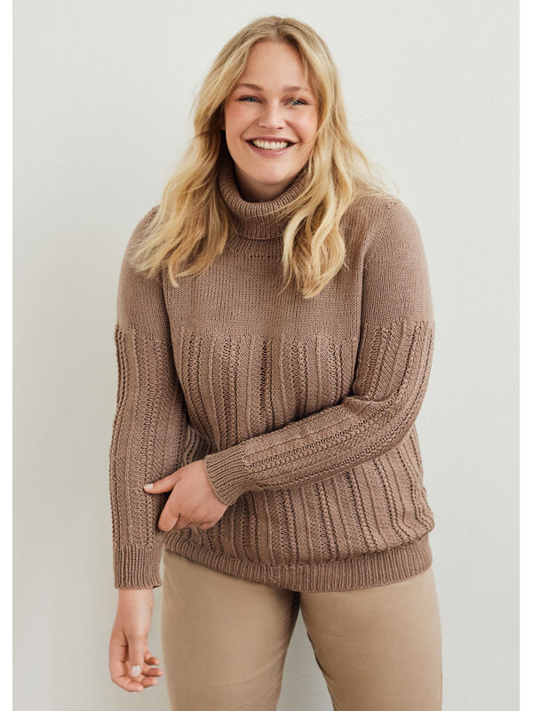 Lana Grossa DAMEGENSER Cool Wool Big - Strikkeoppskrift (NO)