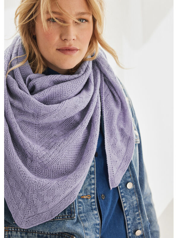 Lana Grossa SJAL Cool Wool Lace - Strikkeoppskrift (NO)