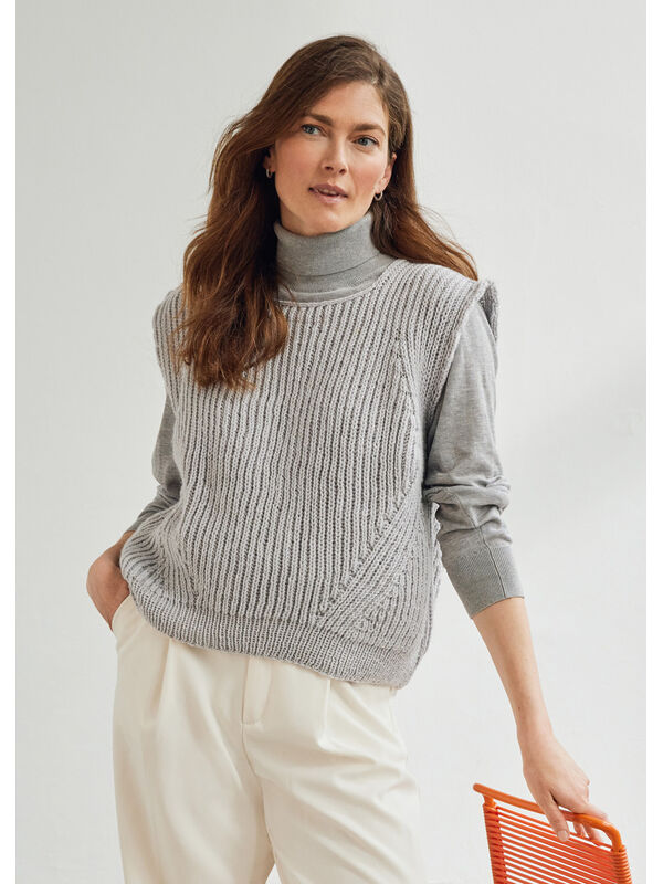 Lana Grossa VEST Merino Uno - Strikkeoppskrift (NO)