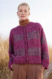 Lana Grossa FARGEBLOKK JAKKE Cool Wool Vintage & Silkhair