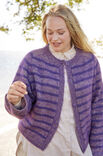 Lana Grossa TOP DOWN JAKKE MED STRIPER Merino Superiore & Silkhair