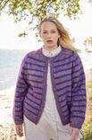 Lana Grossa TOP DOWN JAKKE MED STRIPER Merino Superiore & Silkhair