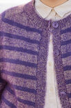 Lana Grossa TOP DOWN JAKKE MED STRIPER Merino Superiore & Silkhair