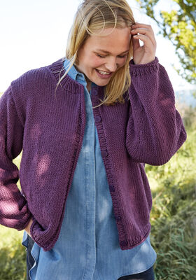 TOP-DOWN OVERSIZED JAKKE Cool Wool Superbig fra Lana Grossa