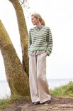 Lana Grossa GENSER MED STRIPER Merino Superiore & Silkhair