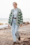 Lana Grossa TOP-DOWN JAKKE MED STRIPER Vintage Superchunky