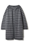 Lana Grossa TOP-DOWN JAKKE MED STRIPER Merino Superiore & Silkhair