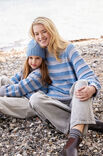 Lana Grossa TOP-DOWN GENSER MED STRIPER Cool Wool Big Mélange