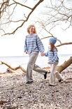 Lana Grossa TOP-DOWN GENSER MED STRIPER FOR BARN Cool Wool Big Mélange