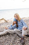 Lana Grossa TOP-DOWN GENSER MED STRIPER FOR BARN Cool Wool Big Mélange