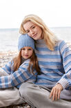Lana Grossa TOP-DOWN GENSER MED STRIPER FOR BARN Cool Wool Big Mélange