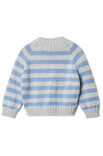 Lana Grossa TOP-DOWN GENSER MED STRIPER FOR BARN Cool Wool Big Mélange
