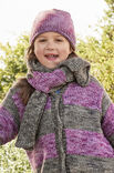 Lana Grossa SKJERF MED STRIPER TIL BARN Vintage Chunky