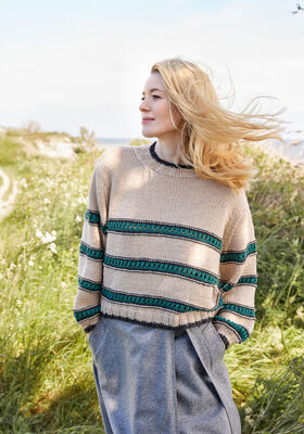 OVERSIZED GENSER Cool Wool Superbig Mélange fra Lana Grossa