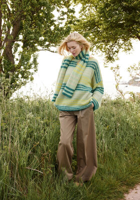 OVERSIZED GENSER Cool Wool Lace & Silkhair fra Lana Grossa