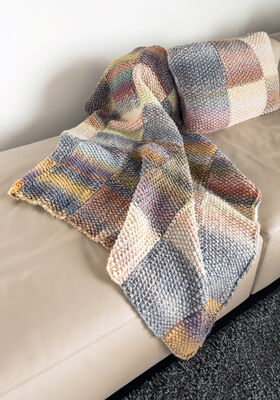 PLAID Merino Twister - Strikkeoppskrift (SE) fra Lana Grossa