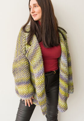 CARDIGAN Merino Twister - Strikkeoppskrift (SE) fra Lana Grossa