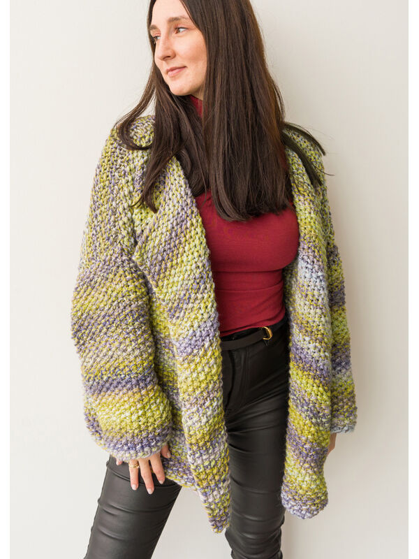 Lana Grossa CARDIGAN Merino Twister - Strikkeoppskrift (SE)