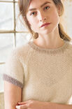 Lana Grossa ROHWEISSER PULLI MIT KURZEN ÄRMELN Silkhair - German Edition