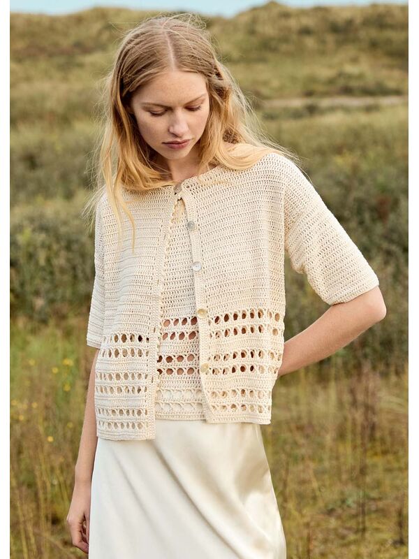 Lana Grossa JAKKE Summer Cashmere - Strikkeoppskrift (NO)