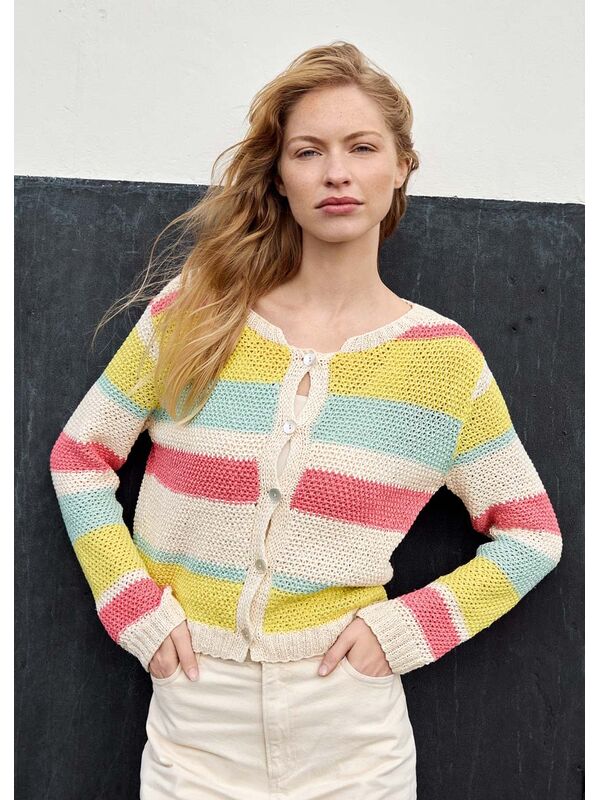 Lana Grossa JAKKE Summer Cashmere - Strikkeoppskrift (NO)