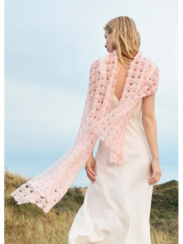 Lana Grossa SCARF Silkhair - Strikkeoppskrift (NO)