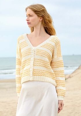 JAKKE Summer Softness & Bottoni - Strikkeoppskrift (NO) fra Lana Grossa
