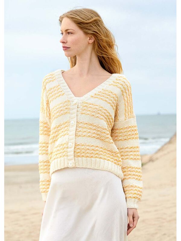 Lana Grossa JAKKE Summer Softness & Bottoni - Strikkeoppskrift (NO)