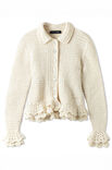 Lana Grossa JAKKE MED HEKLEDE RYSJER Summer Softness