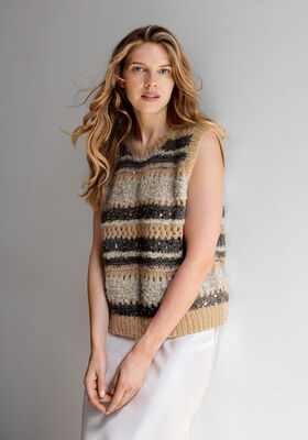 VEST IM MUSTERMIX Orsetto, Mohair di Gio, Brigitte No. 2 & Cosmo fra Lana Grossa