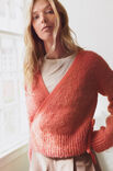 Lana Grossa OMSLAGSJAKKE OVENFRA OG NED  Natural Alpaca Lungo & Ecopuno - Strikkeoppskrift (NO)