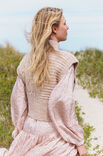 Lana Grossa FLETTEVEST Natural Alpaca Pelo - Strikkeoppskrift (NO)