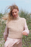 Lana Grossa FLETTEVEST Natural Alpaca Pelo - Strikkeoppskrift (NO)