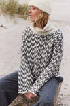 Lana Grossa JAQUARD-GENSER Natural Alpaca Pelo - Strikkeoppskrift (NO)