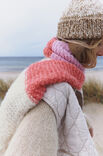 Lana Grossa FARGEBLOKK SKJERF Natural Alpaca Lungo - Strikkeoppskrift (NO)