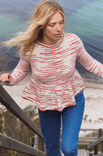 Lana Grossa GENSER MED PEMPLUM Natural Alpaca Pelo - Strikkeoppskrift (NO)