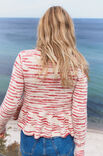 Lana Grossa GENSER MED PEMPLUM Natural Alpaca Pelo - Strikkeoppskrift (NO)