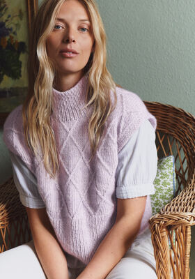 RUTEVEST Natural Alpaca Pelo - Strikkeoppskrift (NO) fra Lana Grossa