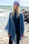 Lana Grossa HEKLET SJAL Natural Superkid Tweed - Strikkeoppskrift (NO)