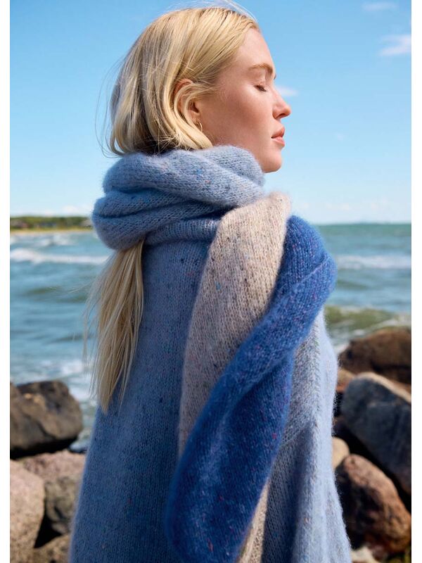 Lana Grossa DIAGONALT Natural Superkid Tweed - Strikkeoppskrift (NO)