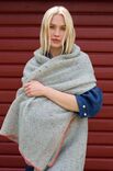 Lana Grossa HEKLET SJAL Natural Superkid Tweed & Silkhair - Hekleopskrift (SE)
