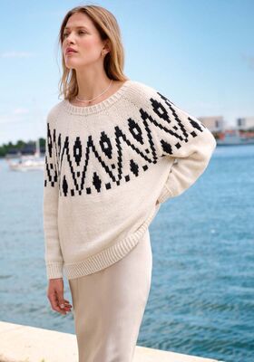 NORSK GENSER Alta Moda Alpaca - Strikkeoppskrift (NO) fra Lana Grossa
