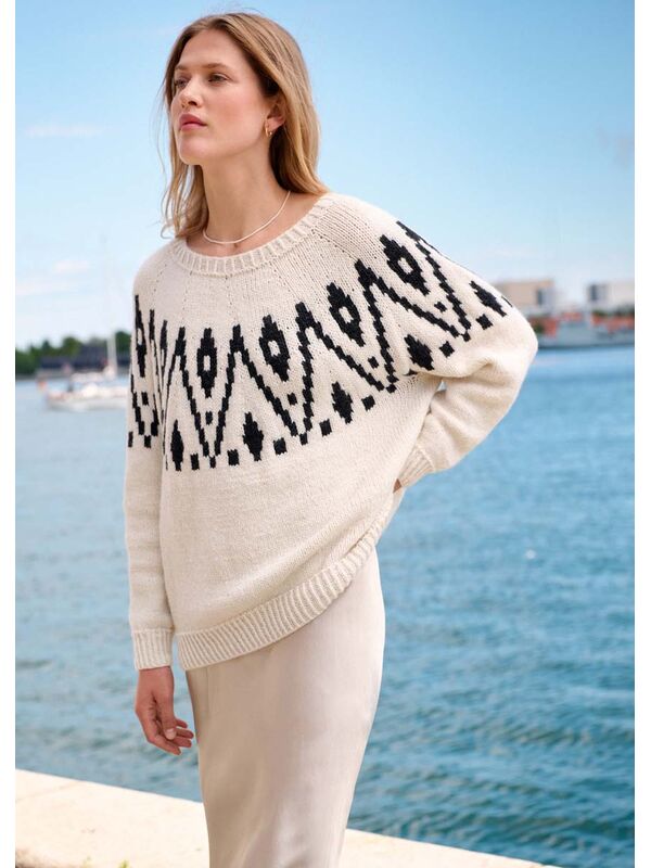 Lana Grossa NORSK GENSER Alta Moda Alpaca - Strikkeoppskrift (NO)