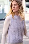 Lana Grossa VEST Ecopuno & Silkhair - Strikkeoppskrift (NO)