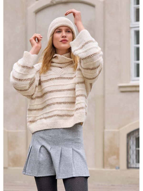 Lana Grossa PULLOVER Natural Alpaca Pelo