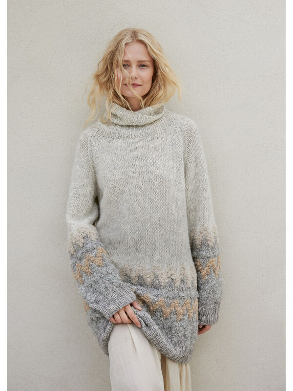 Lana Grossa RAGLAN-GENSER Natural Alpaca Pelo & Orsetto