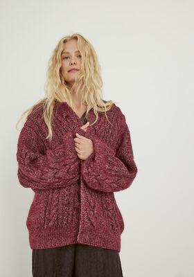 CARDIGAN Natural Alpaca Pelo fra Lana Grossa