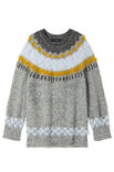 Lana Grossa GENSER MED RUNDT BÆRESTYKKE Natural Alpaca Pelo & Basta