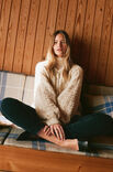Lana Grossa CARDIGAN Natural Alpaca Pelo - Strikkeoppskrift (DK)